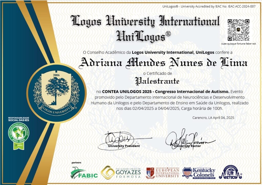 Certificado Acunatures Unilogos 2025